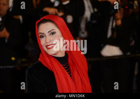 Cannes, France. 12 mai, 2018. CANNES, FRANCE - 12 mai : l'actrice Behnaz Jafari assiste à la projection de '3 faces (Se Rokh) lors de la 71e assemblée annuelle du Festival du Film de Cannes au Palais des Festivals le 12 mai 2018 à Cannes, France. Credit : Frederick Injimbert/ZUMA/Alamy Fil Live News Banque D'Images