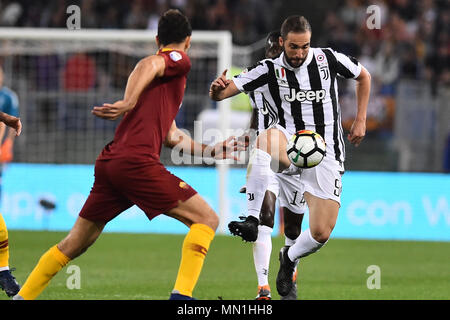 Rome, Italie. 13 mai, 2018. Serie A Football Roma vs Juventus-Rome 13-mai-2018 dans la photo Gonzalo Higuain01 Photographe Photo Credit : agence photo indépendante/Alamy Live News Banque D'Images