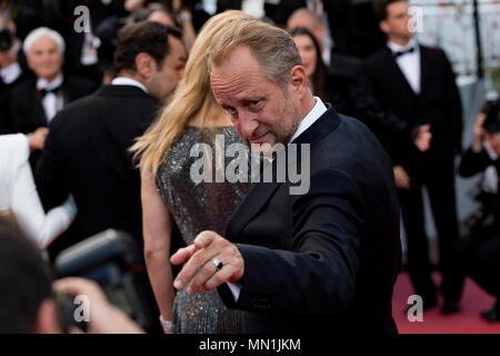 Cannes, France. 13 mai, 2018. Benoit Poelvoorde assiste à la projection de "mange ou crève (Le Grand Bain) lors de la 71e assemblée annuelle du Festival du Film de Cannes au Palais des Festivals le 13 mai 2018 à Cannes, France Crédit : BTWImages/Alamy Live News Banque D'Images