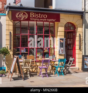 Bistro Bistro,Lilys,Palace Street Kings,m,Canterbury Kent,Angleterre, Banque D'Images