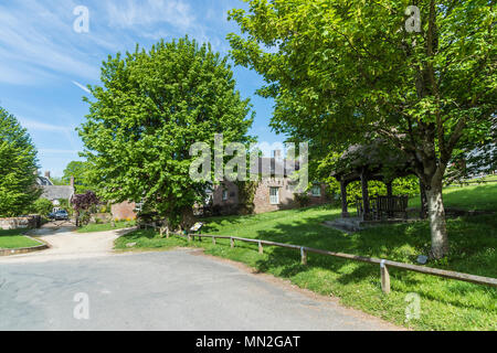 Général de la pittoresque Martyrs ouvriers agricoles arbre dans le petit village de Tolpuddle dans Dorset Banque D'Images