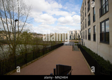 Baignoire Riverside régénération urbaine Le développement de la vieille Stothert Engineering et Pitt site sur la rivière Avon baignoire England UK Banque D'Images