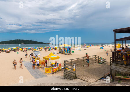 Plage Praia do Campeche' sur l'île de l'Atlantique de "Ilha de Santa Catarina, Florianópolis, Santa Catarina, Brésil, Amérique Latine Banque D'Images