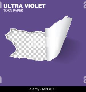 Trou déchiré sur papier Illustration de Vecteur