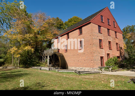 Le quartier historique de Colvin Exécuter Mill à Great Falls en Virginie. Ce moulin restauré est toujours opérationnel et la masse réelle moulin peut être acheté. Banque D'Images