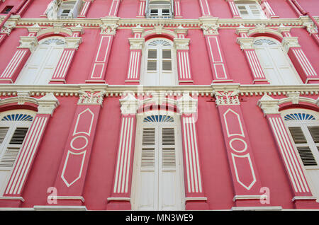 Architecture traditionnelle dans le quartier chinois de Singapour Banque D'Images