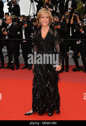 Cannes, 13 FranceMay, 2018 : Jane Fonda à la projection de gala pour débrouiller au 71e Festival de Cannes Photo : Sarah Stewart Crédit : Sarah Stewart/Alamy Live News Banque D'Images