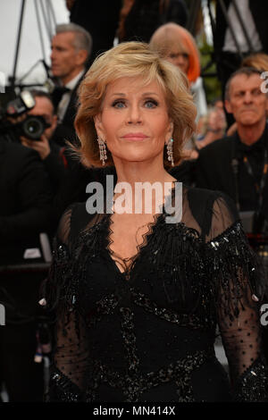 Cannes, 13 FranceMay, 2018 : Jane Fonda à la projection de gala pour débrouiller au 71e Festival de Cannes Photo : Sarah Stewart Crédit : Sarah Stewart/Alamy Live News Banque D'Images