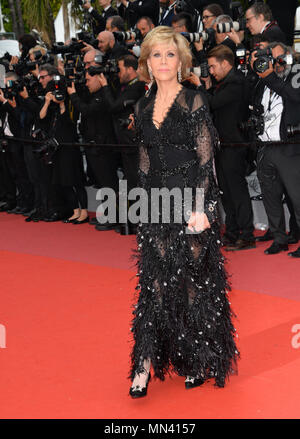 Cannes, 13 FranceMay, 2018 : Jane Fonda à la projection de gala pour débrouiller au 71e Festival de Cannes Photo : Sarah Stewart Crédit : Sarah Stewart/Alamy Live News Banque D'Images