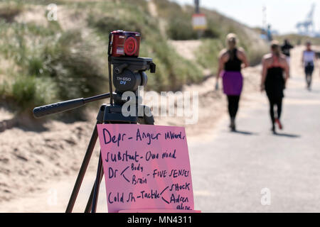 Crosby, Liverpool. 14 mai 2018. Météo France 14/05/2018. Un jour à l'été sur la rive de la côte de l'estuaire de la Mersey. Credit : Cernan Elias/Alamy Live News Banque D'Images