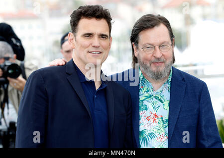 Matt Dillon et Lars von Trier au 'la maison que Jack construit' photocall au cours de la 71e édition du Festival de Cannes au Palais des Festivals le 14 mai 2018 à Cannes, France Banque D'Images