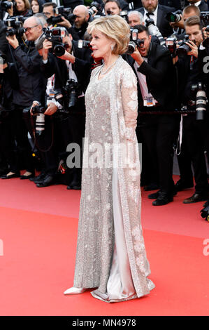 Cannes, France. 14 mai, 2018. Cannes, France. 14 mai 2018. Jane Fonda à la 'BlacKkKlansman' premiere au cours de la 71e édition du Festival de Cannes au Palais des Festivals le 14 mai 2018 à Cannes, France Crédit : Geisler-Fotopress/Alamy Live News Crédit : Geisler-Fotopress/Alamy Live News Banque D'Images