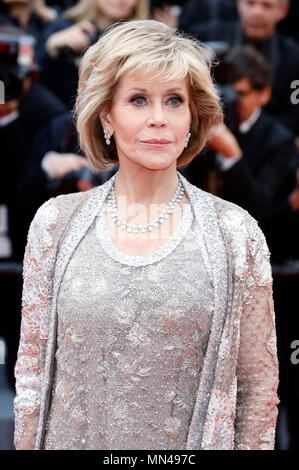 Cannes, France. 14 mai, 2018. Cannes, France. 14 mai 2018. Jane Fonda à la 'BlacKkKlansman' premiere au cours de la 71e édition du Festival de Cannes au Palais des Festivals le 14 mai 2018 à Cannes, France Crédit : Geisler-Fotopress/Alamy Live News Crédit : Geisler-Fotopress/Alamy Live News Banque D'Images