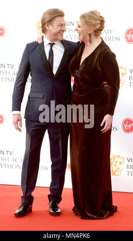 La photo doit être crédité ©Presse Alpha 079965 13/05/2018 Sean Bean et épouse Ashley Moore Virgin TV British Academy Television Awards Bafta 2018 au Royal Festival Hall Londres Banque D'Images