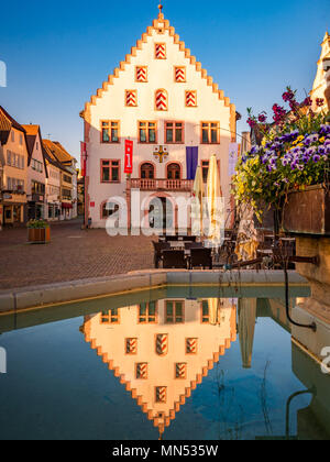 Belle vue panoramique sur la vieille ville de Bad Mergentheim - fait partie de la Route Romantique, Bavière, Allemagne Banque D'Images