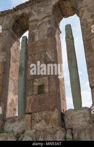 Monument funéraire à l'église dans le village Odzoun Odzoun, Lori province, l'Arménie Banque D'Images