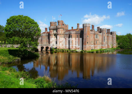 Château d'Herstmonceux, Sussex Banque D'Images