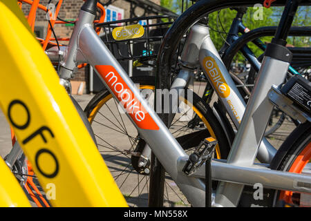 L'OFO adossé à Alibaba régime de location de vélos est quitter Londres parmi les préoccupations de son avenir Banque D'Images