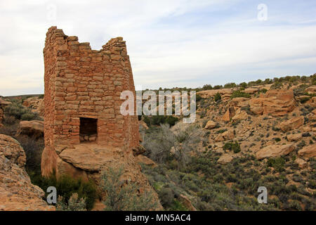 Ruines de Hovenweep National Monument, Colorado Banque D'Images