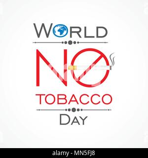 Vector illustration,affiche ou bannière pour la Journée mondiale sans tabac Illustration de Vecteur