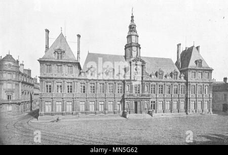 MARNE. Hôtel de Ville de Reims 1900 ancienne vintage print photo Banque D'Images