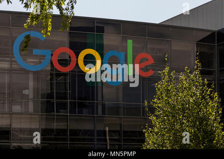 Mountain View, Californie, USA - 30 Avril 2018 : Google's Silicon Valley corporate headquarters, Mountain View, Californie du Nord, USA. Banque D'Images