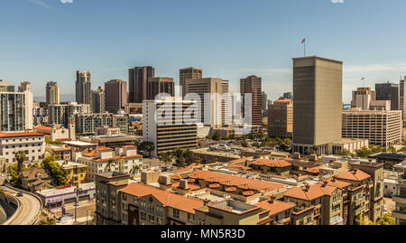 Le centre-ville de San Diego au printemps, en Californie, aux États-Unis. 'America's Finest City' ;. Banque D'Images