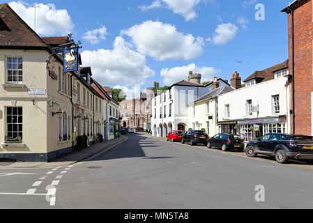 Vieilles maisons historiques dans le centre-ville d'Arundel West Sussex England UK Banque D'Images