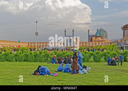 La mosquée du Shah à Ispahan Banque D'Images