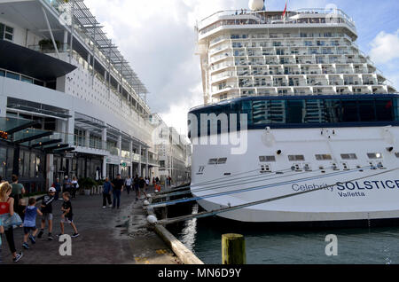 Bateau de croisière amarré à Auckland New Zealand Banque D'Images