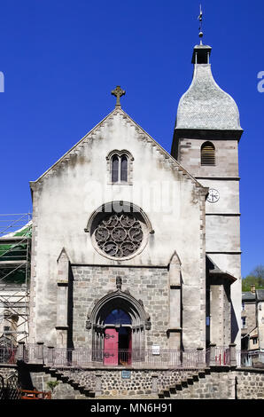 Église de Murat, commune française située dans le département du Cantal en Auvergne, dans le centre-sud de la France. Banque D'Images