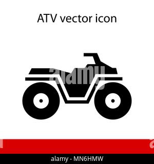 Silhouette noire de véhicule à moteur sur fond blanc Illustration de Vecteur