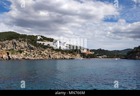 Côte Rocheuse de Saint Miguel dans l'île d'Ibiza. Îles Baléares. Espagne Banque D'Images