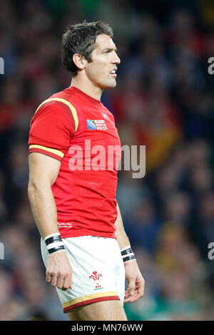 James Hook au cours de l'IRB RWC 2015 match entre l'Australie - Pays de Galles v extérieure un match 35 à Twickenham. Londres, Angleterre. 10 Octobre 2015 Banque D'Images