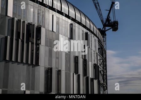 Une vue générale de la construction en cours de Tottenham Hotspur de neuf White Hart Lane stadium à Londres. Banque D'Images