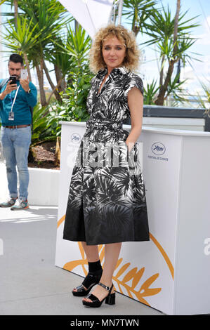 Roma, Italie. 15 mai, 2018. 71e Festival du Film de Cannes 2018, Photocall du film ''Euphorie' présenté : Valeria Golino : Crédit Photo Agency indépendante/Alamy Live News Banque D'Images