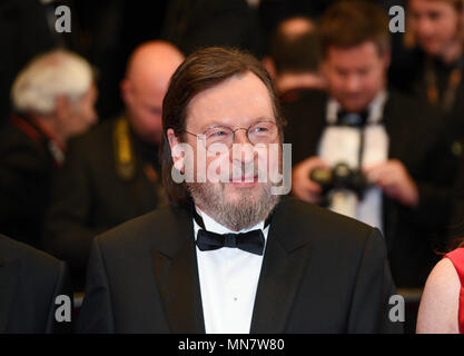 Cannes, France. 15 mai, 2018. Cannes, France. 14 mai 2018 - Cannes, France : Lars Von Trier assiste à la Chambre que le 'Jack' construit pendant la premiere 71e festival de Cannes. Credit : Idealink Photography/Alamy Live News Banque D'Images