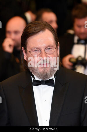 Cannes, France. 15 mai, 2018. Cannes, France. 14 mai 2018 - Cannes, France : Lars Von Trier assiste à la Chambre que le 'Jack' construit pendant la premiere 71e festival de Cannes. Credit : Idealink Photography/Alamy Live News Banque D'Images