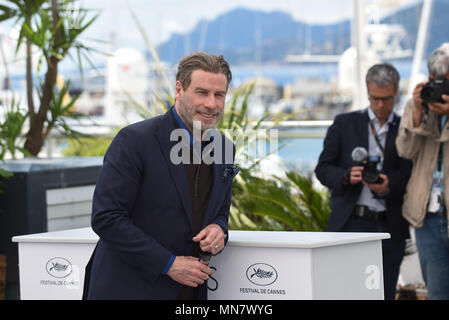 Cannes, France. 15 mai, 2018. 15 mai 2018 - Cannes, France : John Travolta assiste à la 'Rendez vous avec John Travolta' photocall au cours de la 71e festival de Cannes. Credit : Idealink Photography/Alamy Live News Banque D'Images