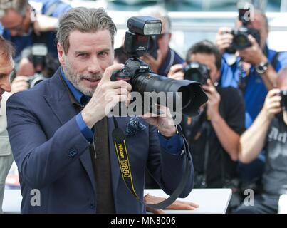 L'acteur John Travolta Gotti, Photocall. 71 e Festival du Film de Cannes, Cannes, France, 15 mai 2018 © Crédit photo Allstar : Bibliothèque/Alamy Live News Banque D'Images