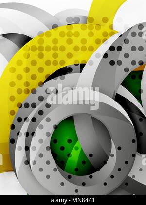 Fond cercle design. Vector background Circle design avec tourbillons abstraits Illustration de Vecteur