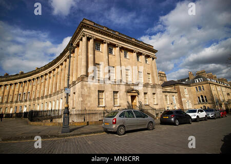 Numéro 1 Royal Crescent bath la préservation de l'administration centrale et route résidentielle musée maisons géorgiennes baignoire England UK Banque D'Images