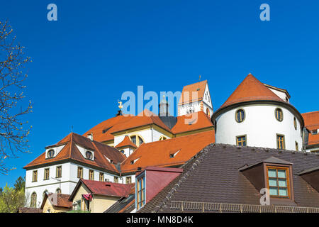 Monastère de Saint Mang dans Füssen sur la rivière Lech, Bavière, Allemagne Banque D'Images