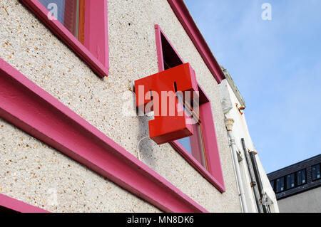 Tennents lager signe extérieur d'un pub en Ecosse Banque D'Images