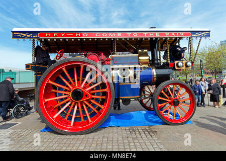 Sunny Boy 2 un engin showmans à chaudière vapeur sur l'affichage à l'équipe sur la station d' événement à l'Albert Dock Liverpool en mai 2018. Banque D'Images