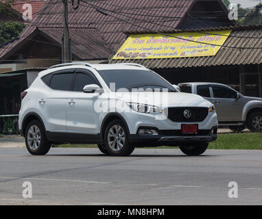 CHIANG MAI, THAÏLANDE - 20 avril 2018 : voiture Suv MG ZS. Produit à partir de l'automobile britannique. Sur road no.1001, à 8 km de la ville de Chiangmai. Banque D'Images