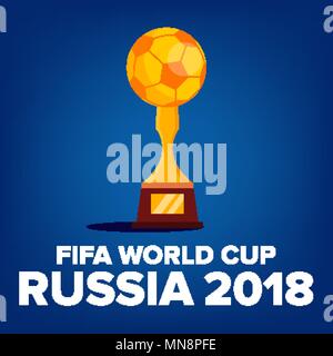 Coupe du Monde FIFA 2018 Vector Background. Bienvenue à la Russie. La Russie championnat 2018. Conception de tournoi. Illustration Illustration de Vecteur