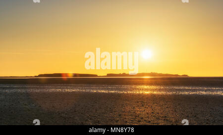 Coucher du soleil à West Kirby Wirral UK Banque D'Images