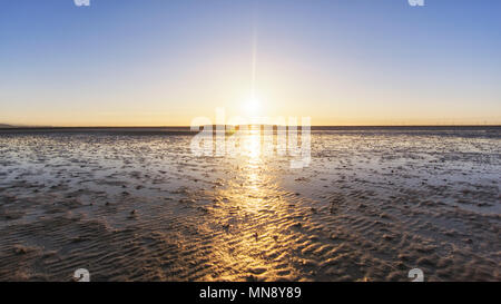 Coucher du soleil à West Kirby Wirral UK Banque D'Images