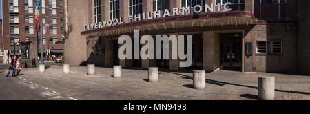 Merseyside, Liverpool Philharmonic Hall, ouvert en 1939. Bâtiment classé Grade II. Banque D'Images